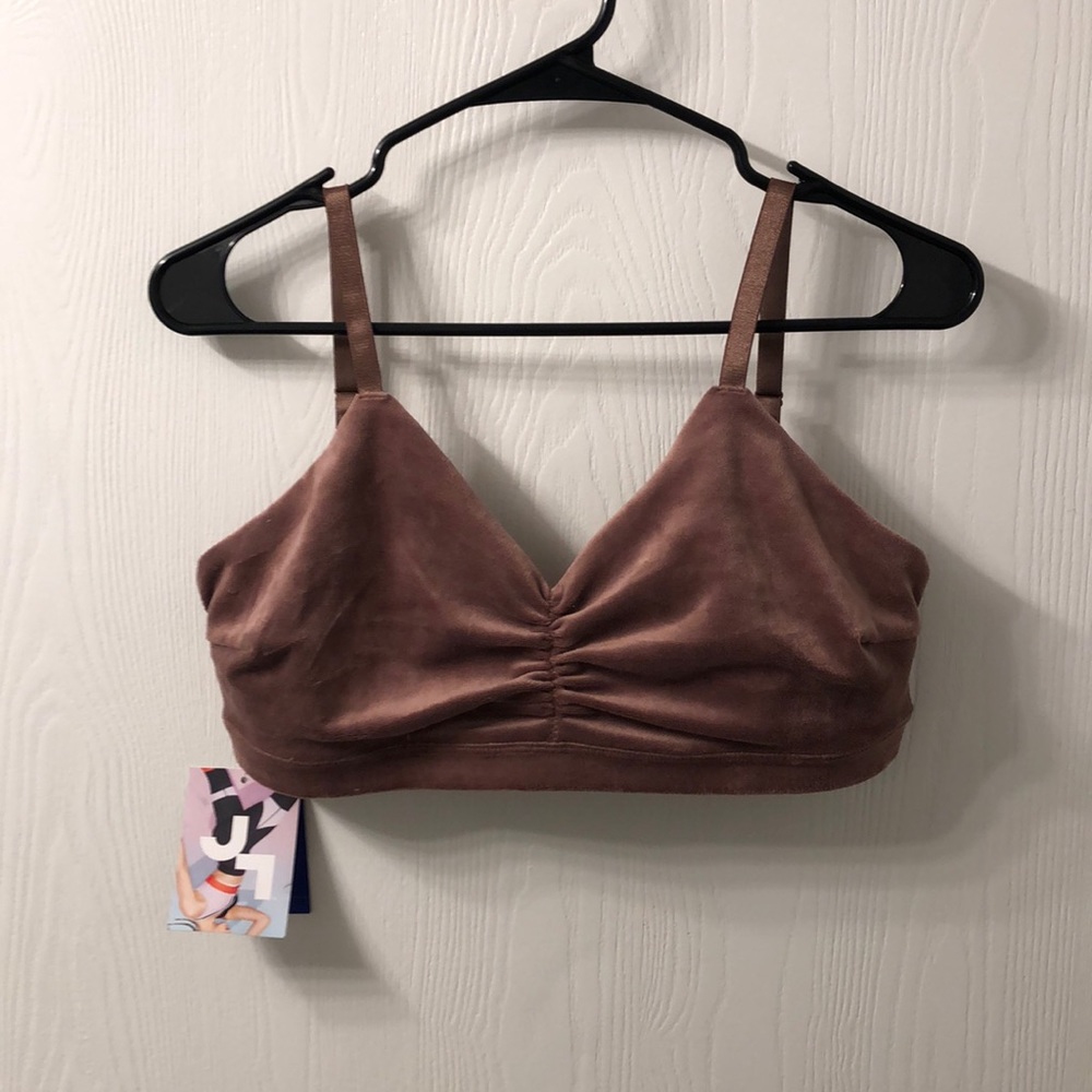 Faded Rose Velvet Bralette - Joy Lab